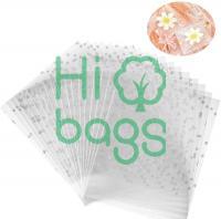 Self-Adhesive Candy Transparent Biscuit Bag White Polka Dot Transparent OPP Plastic Bag M